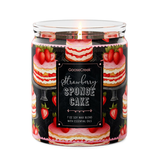 Strawberry Sponge Cake 7oz Single Wick Candle