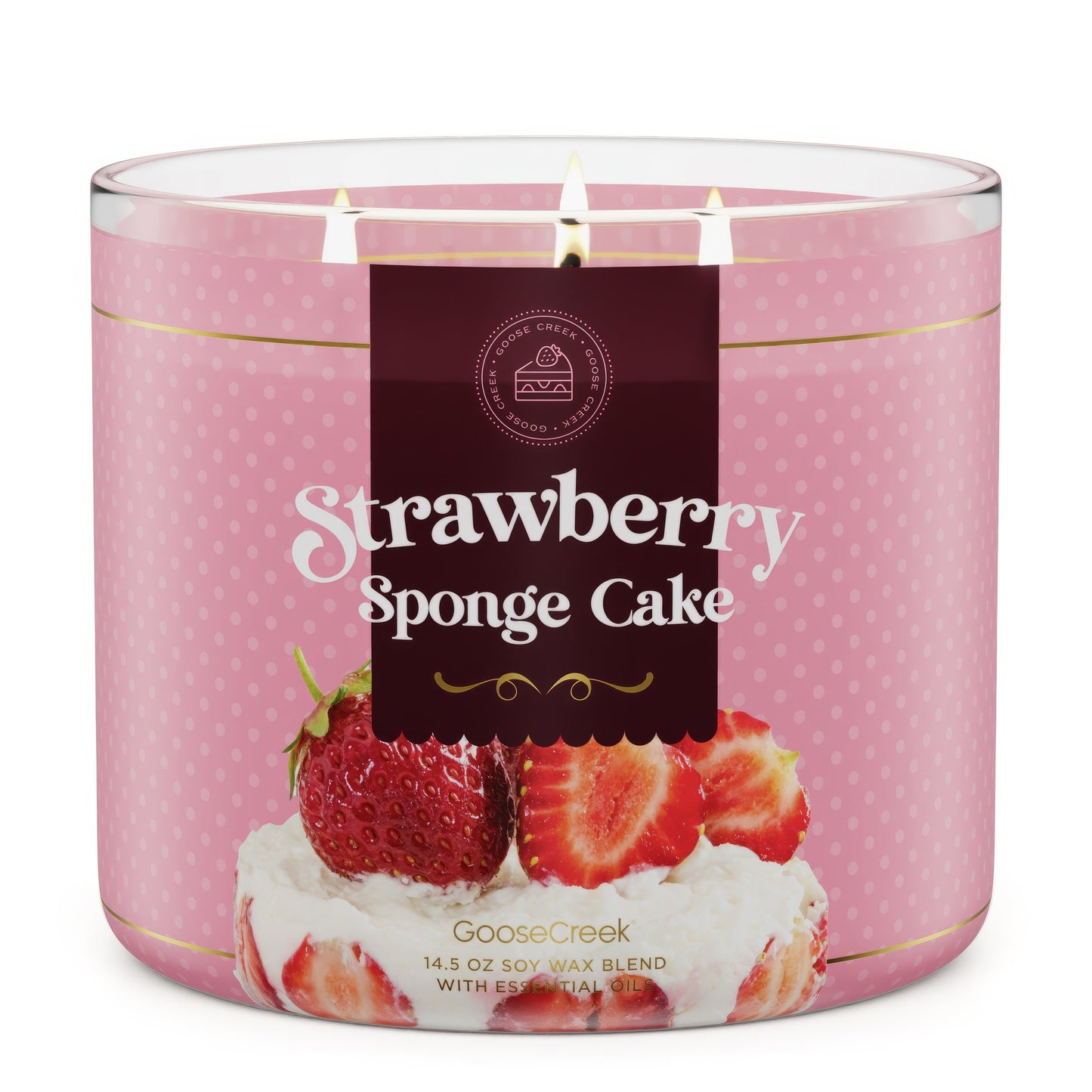 Load image into Gallery viewer, Strawberry Sponge Cake Large 3-Wick Candle
