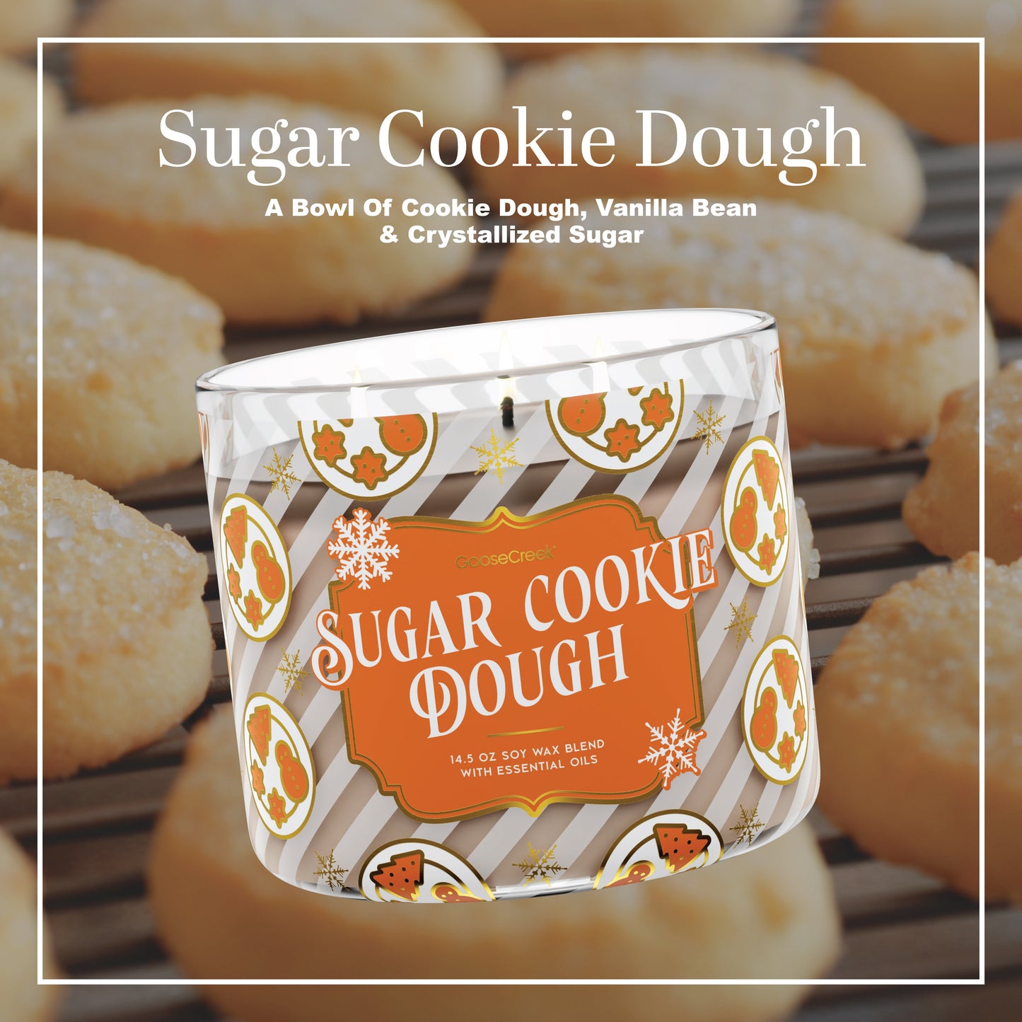 Sugar Cookie Dough Large 3-Wick Candle