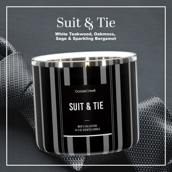 Suit & Tie Large 3-Wick Candle