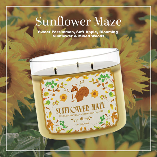 Sunflower Maze 3-Wick Candle