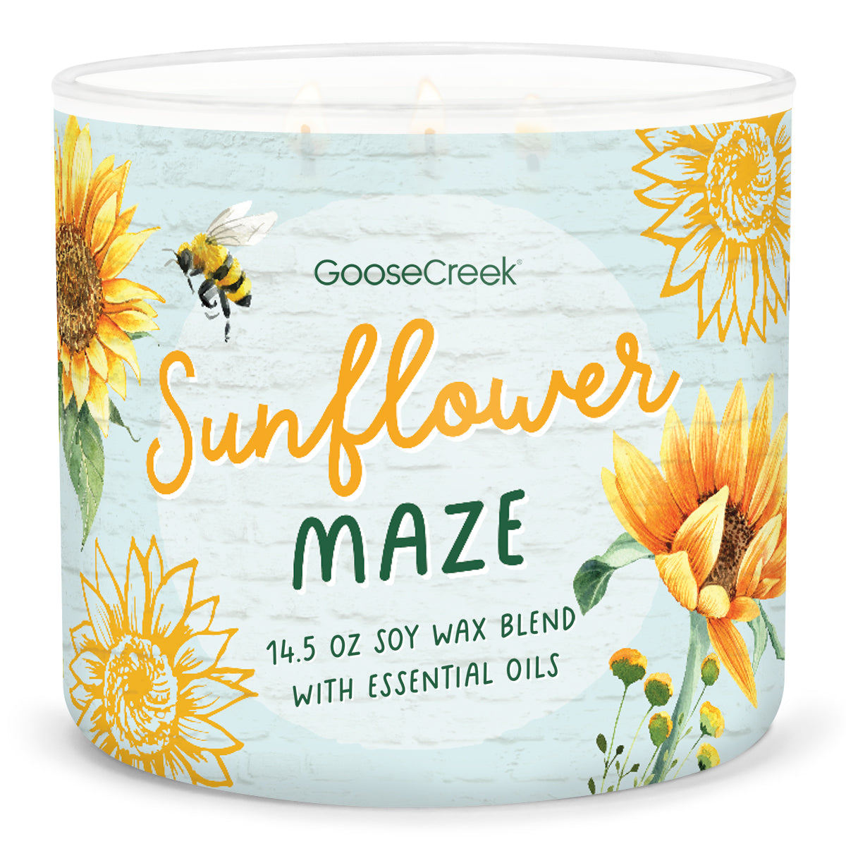 Sunflower Maze Large 3-Wick Candle