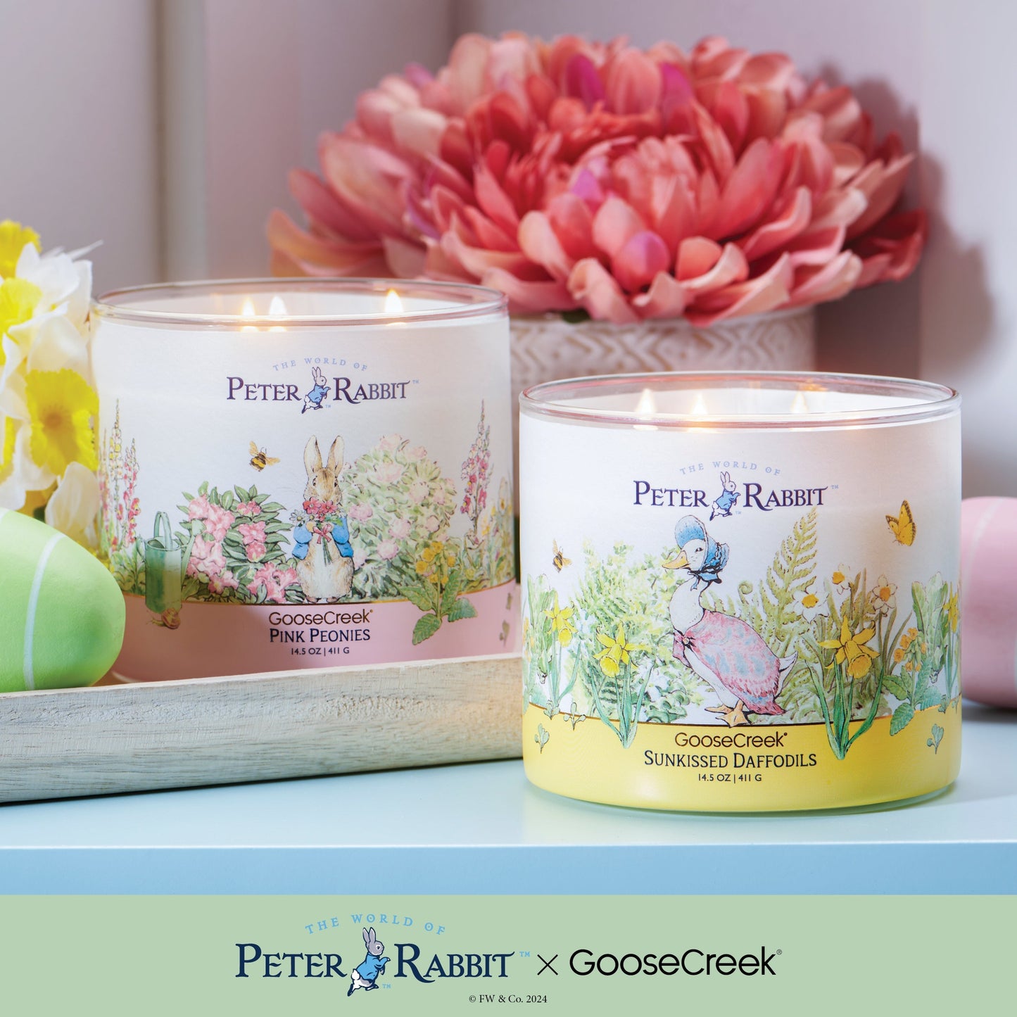 Sunkissed Daffodils Peter Rabbit 3-Wick Candle