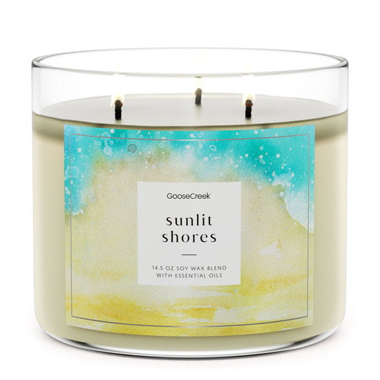 Load image into Gallery viewer, Sunlit Shores Large 3-Wick Candle
