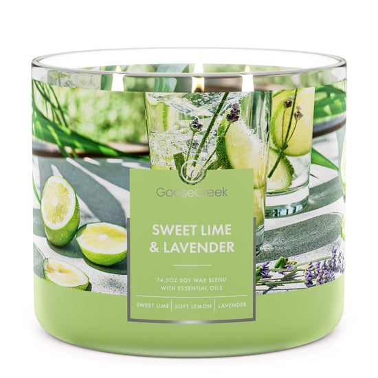 Sweet Lime & Lavender 3-Wick Candle