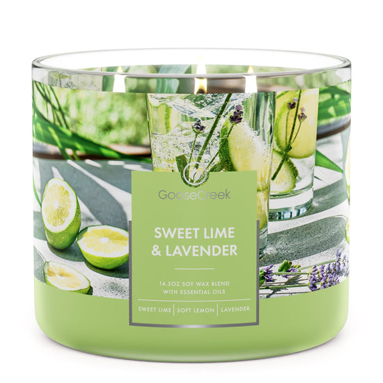 Sweet Lime & Lavender Large 3-Wick Candle