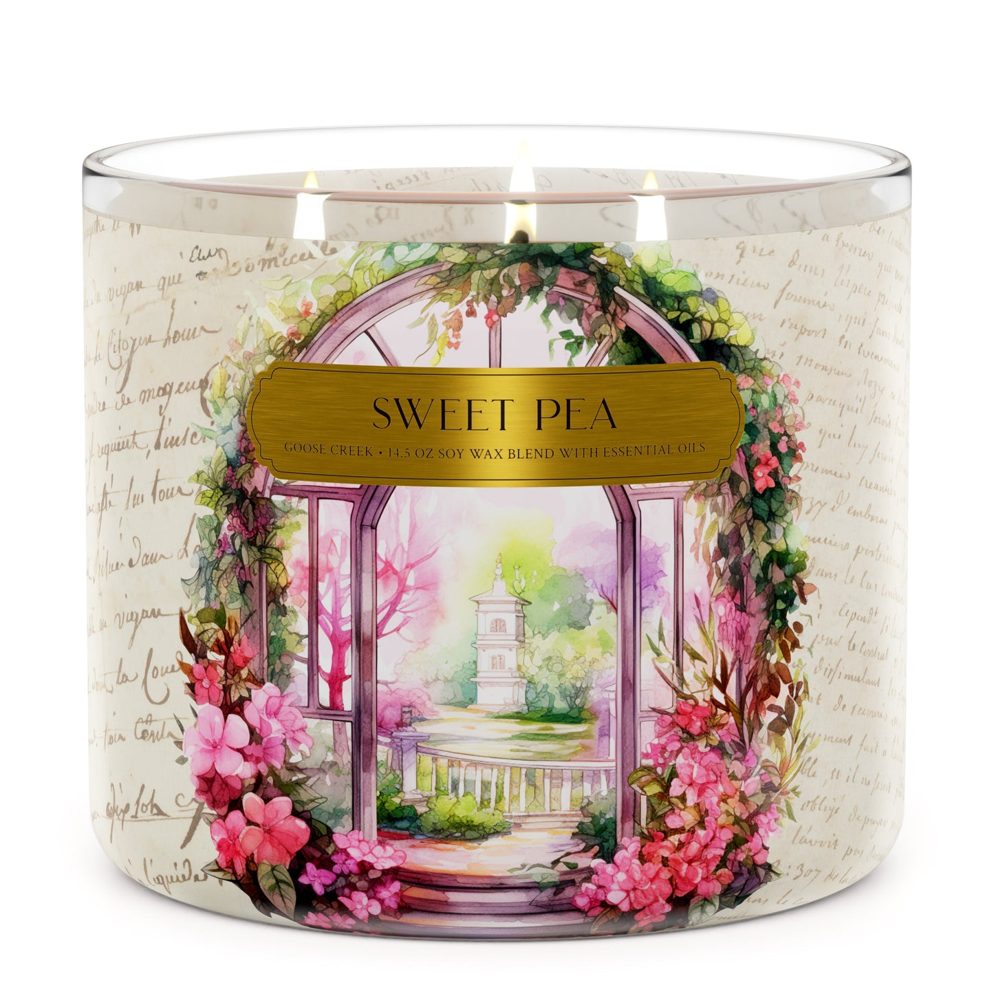 Sweet Pea Large 3-Wick Candle