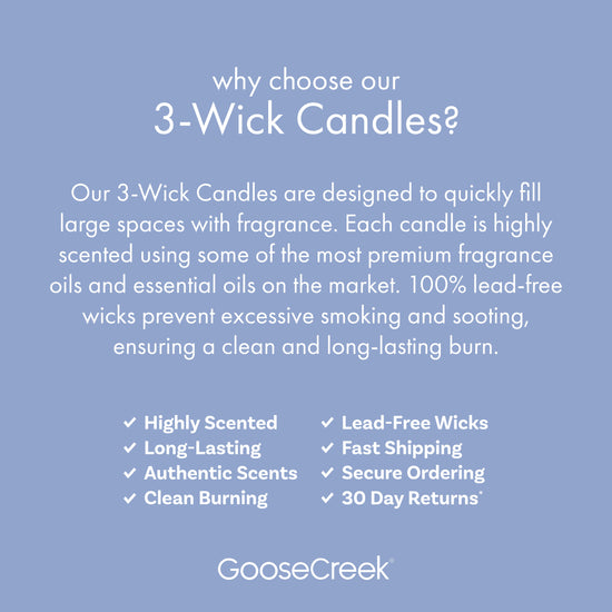 Sweet Pine & Snowflakes 3-Wick Candle