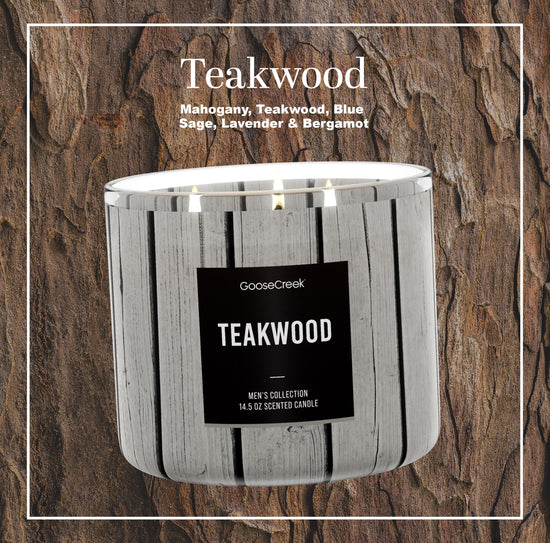 Teakwood 3-Wick Candle