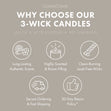 Load image into Gallery viewer, Teakwood 3-Wick Candle
