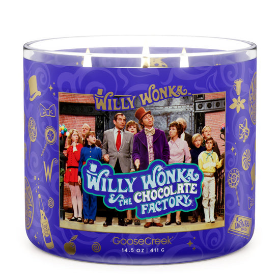 The Chocolate Factory Wonka Large Candle