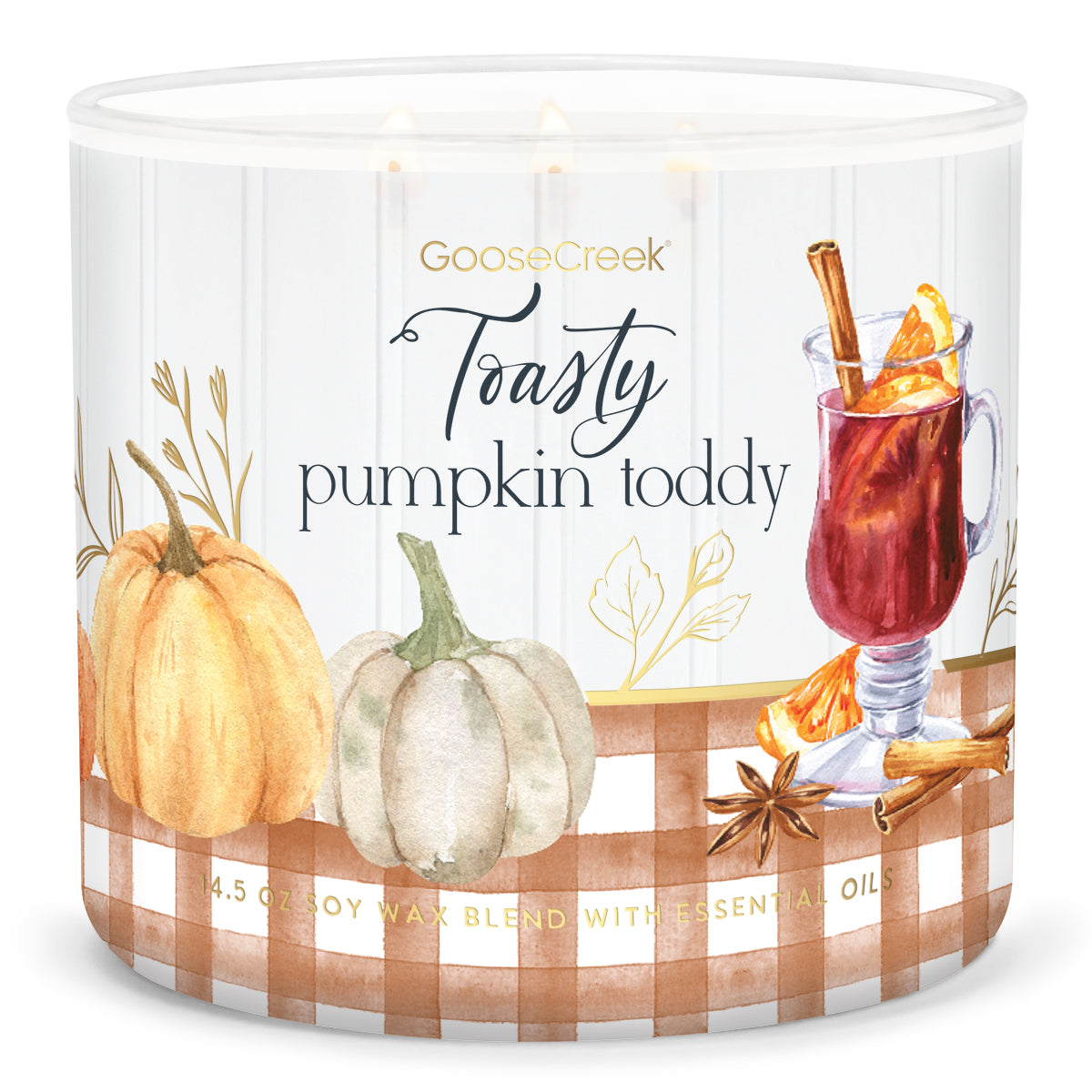 Load image into Gallery viewer, Toasty Pumpkin Toddy Large 3-Wick Candle
