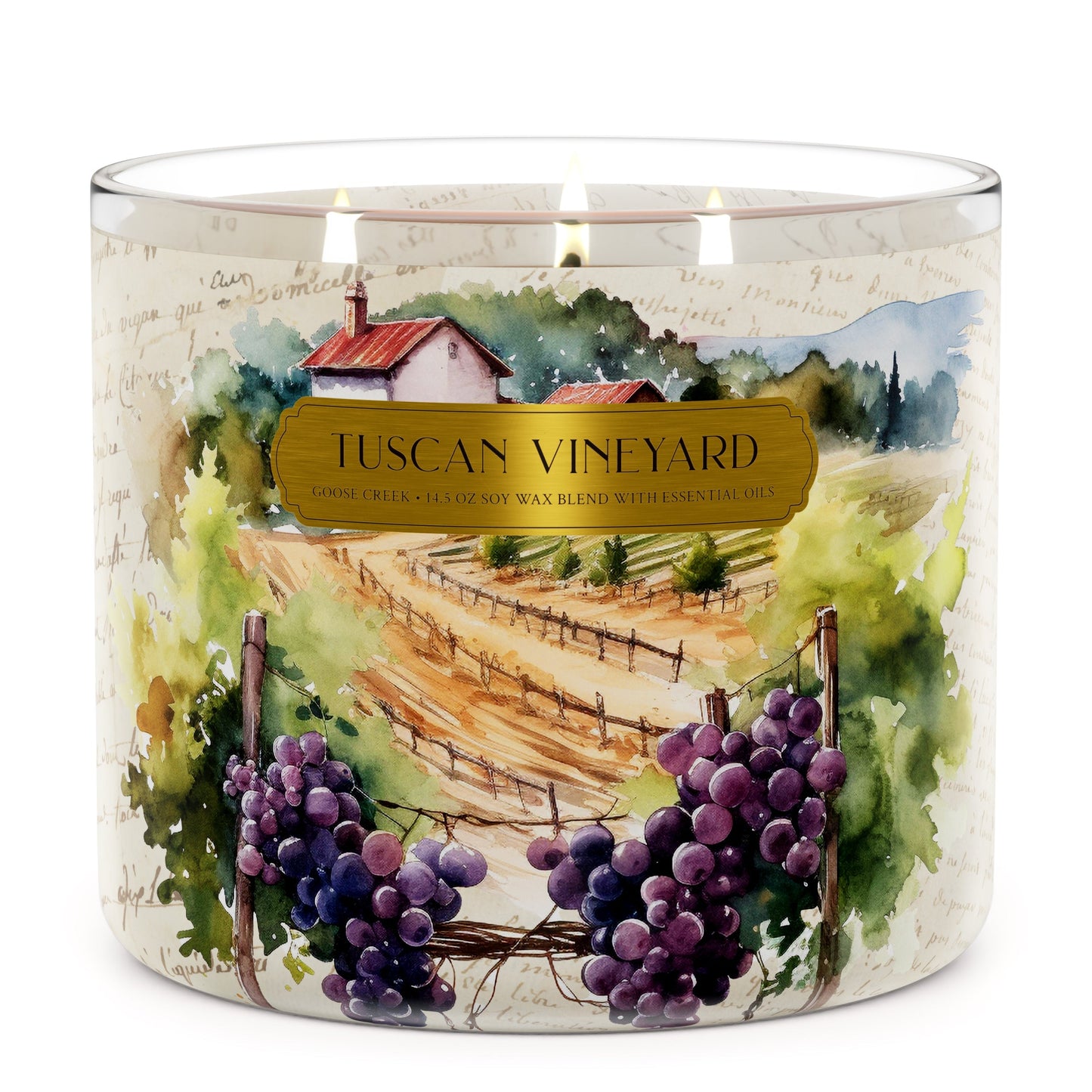 Tuscan Vineyard 3-Wick Candle