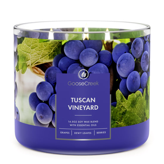 Load image into Gallery viewer, Tuscan Vineyard Large 3-Wick Candle
