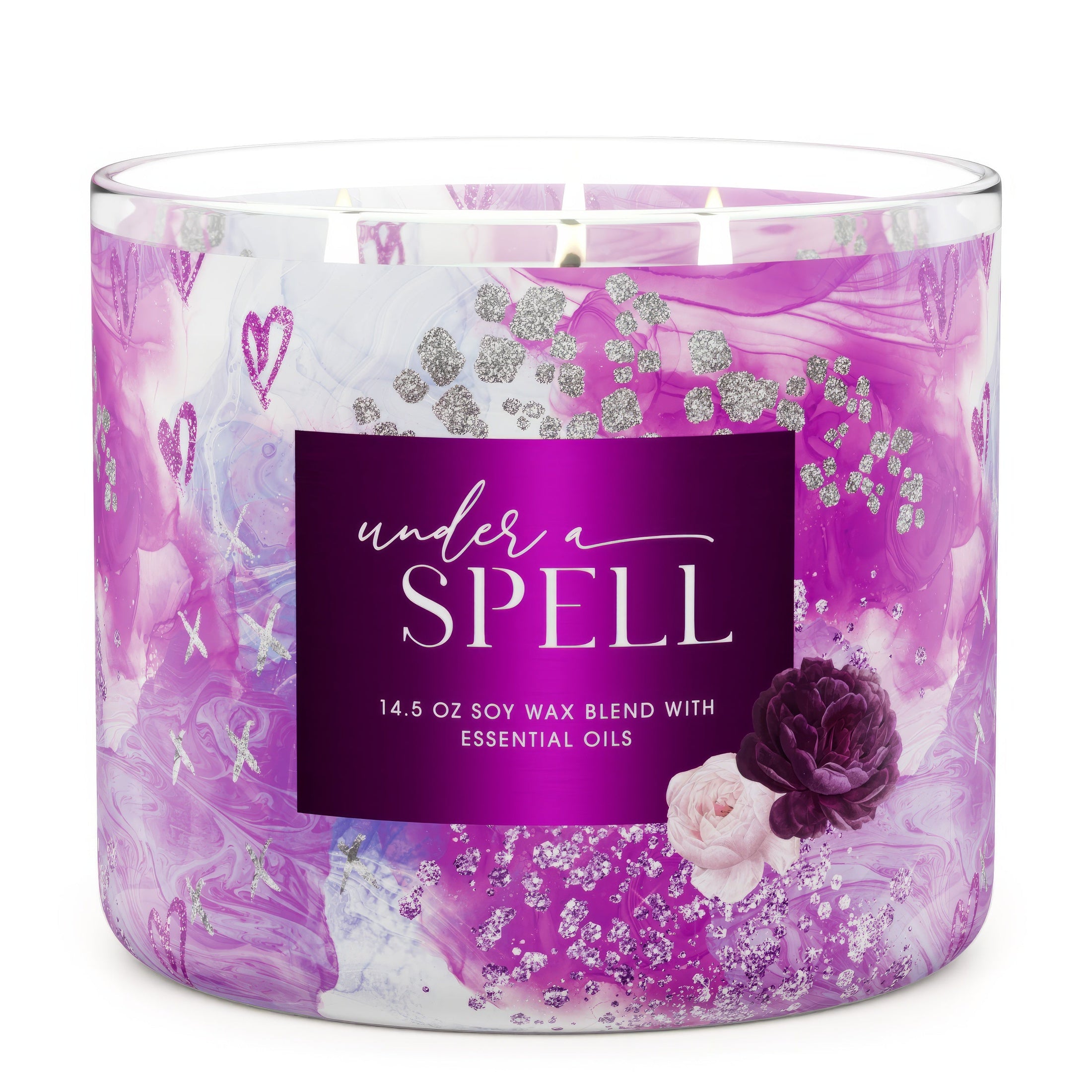 Under A Spell Large 3Wick Candle Enchanting Fragrance for Romance