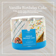 Load image into Gallery viewer, Vanilla Birthday Cake 3-Wick Candle
