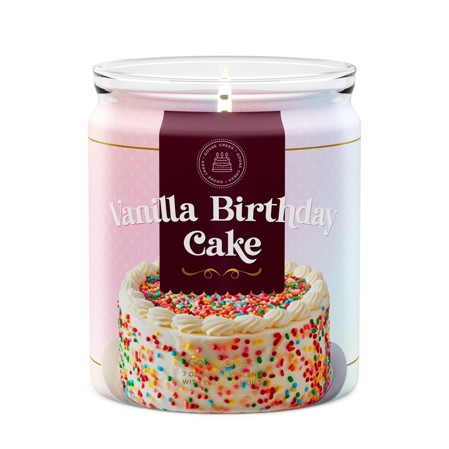 Vanilla Birthday Cake 7oz Single Wick Candle