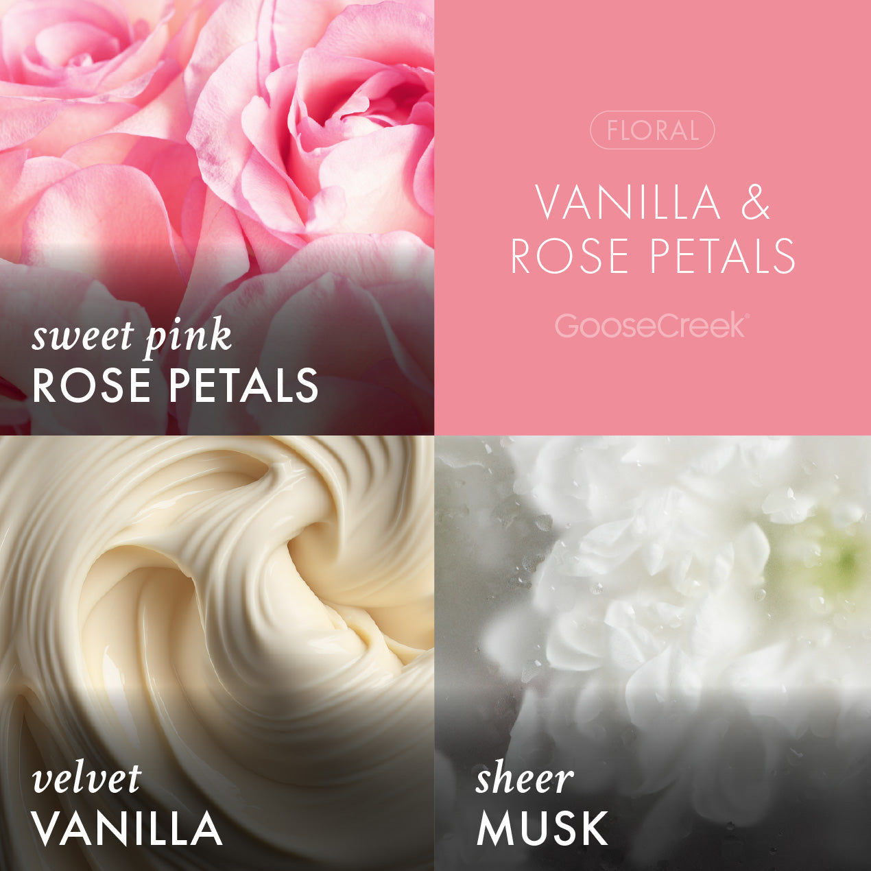 Vanilla & Rose Petals Aromatherapy 3-Wick Candle