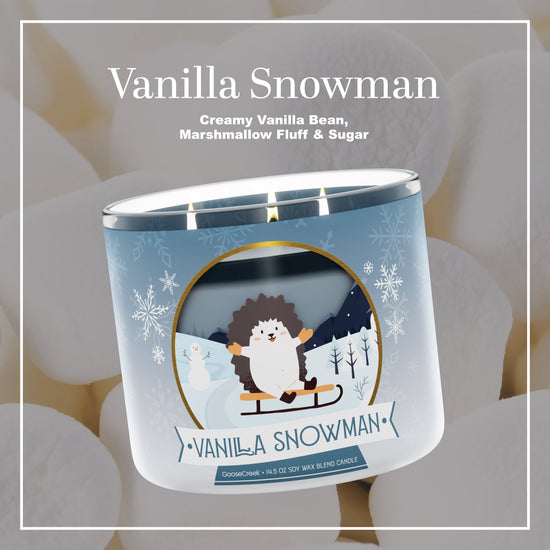 Vanilla Snowman Large 3-Wick Candle