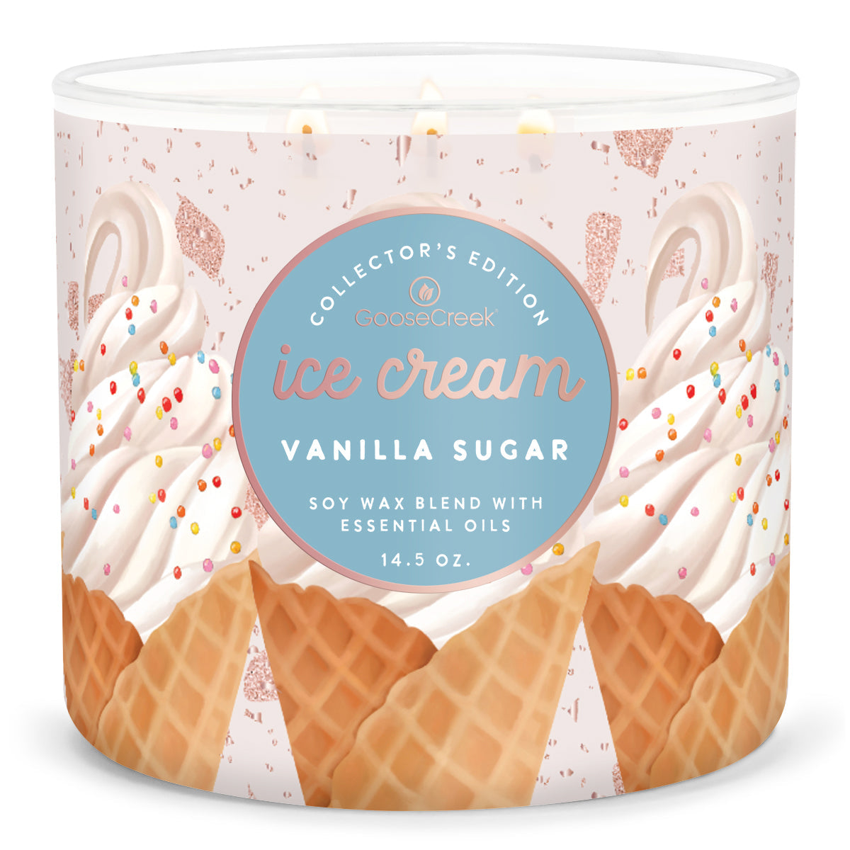 Vanilla Sugar Ice Cream Large 3-Wick Candle