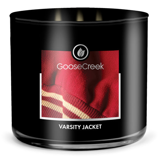 Load image into Gallery viewer, Varsity Jacket Large 3-Wick Candle
