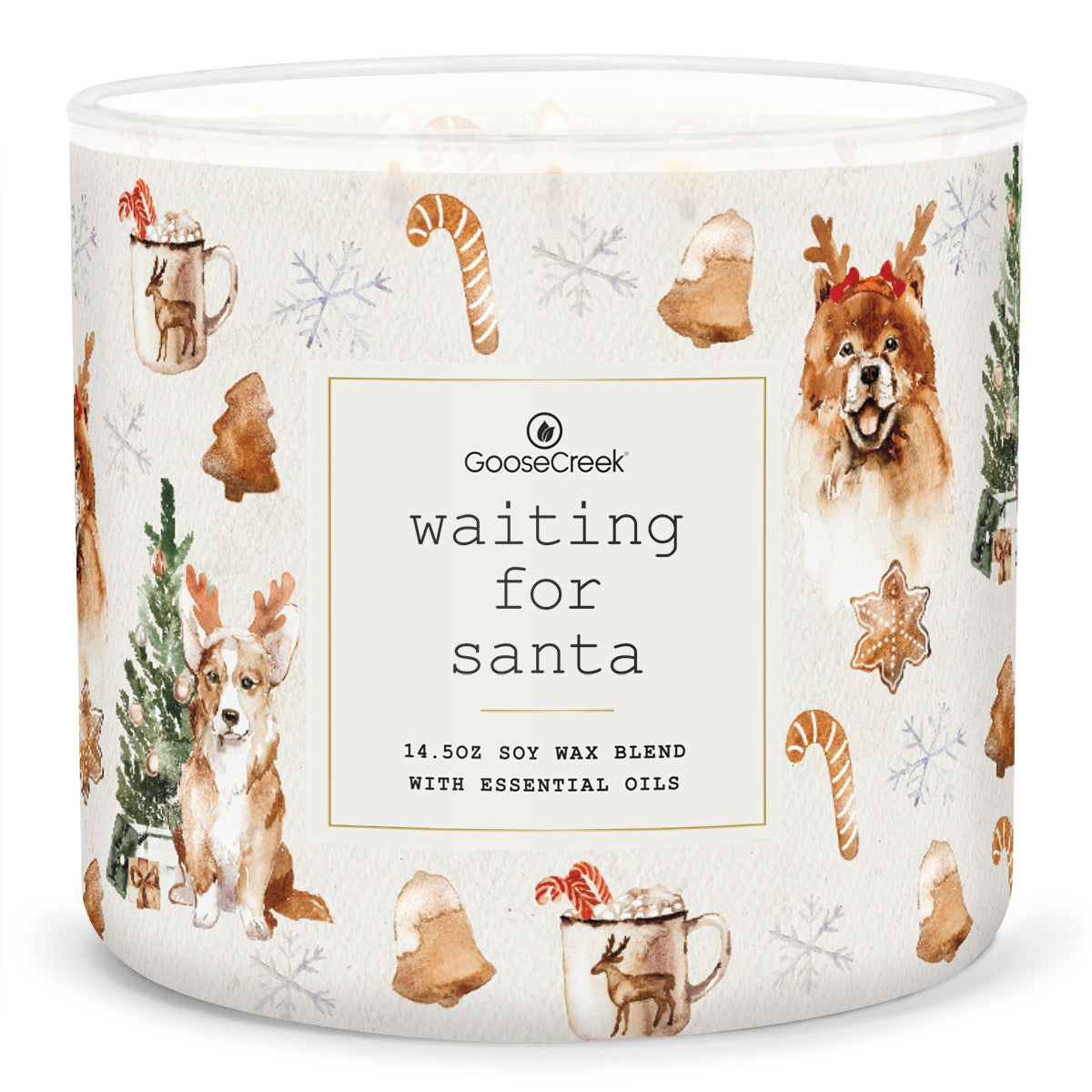 Load image into Gallery viewer, Waiting For Santa Large 3-Wick Candle
