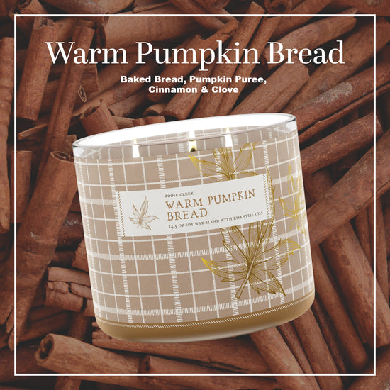 Warm Pumpkin Bread 3-Wick Candle