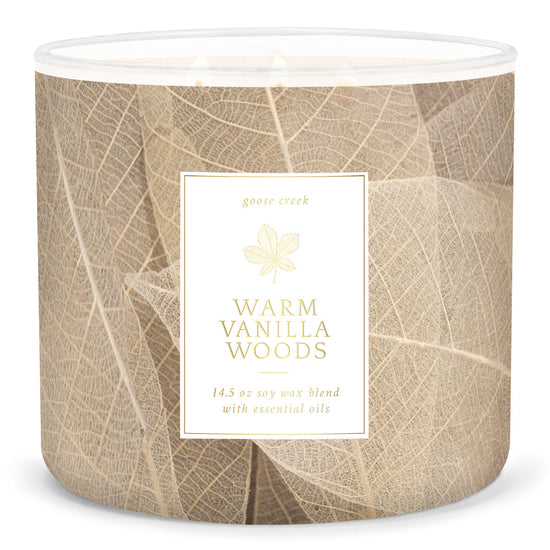 Warm Vanilla Woods 3-Wick Candle