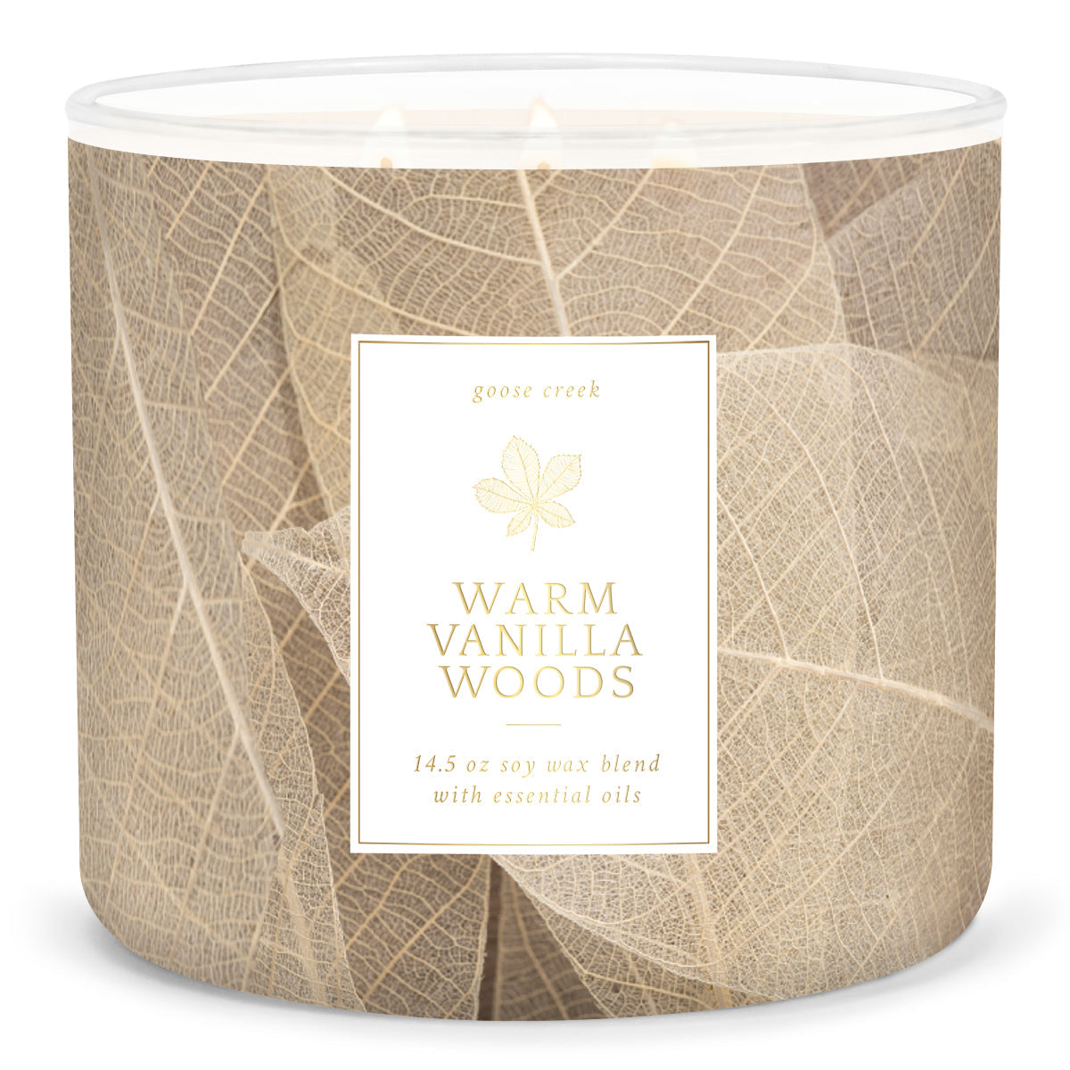 Warm Vanilla Woods Large 3-Wick Candle