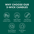 Warm Wishes 3-Wick Candle