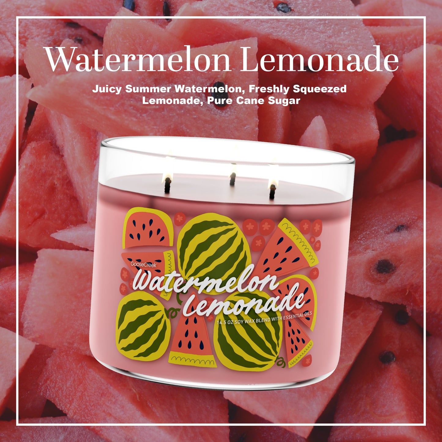 Watermelon Lemonade 3-Wick Candle