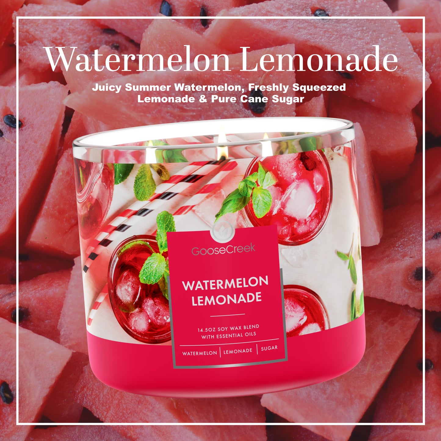 Watermelon Lemonade Large 3-Wick Candle