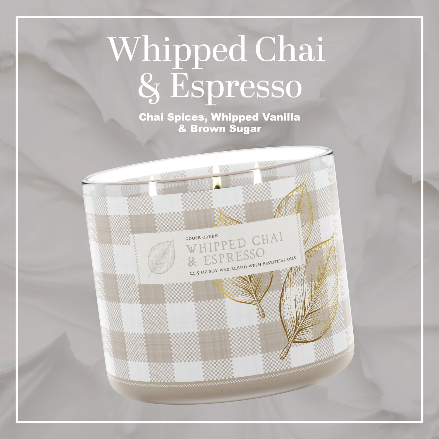 Whipped Chai & Espresso 3-Wick Candle