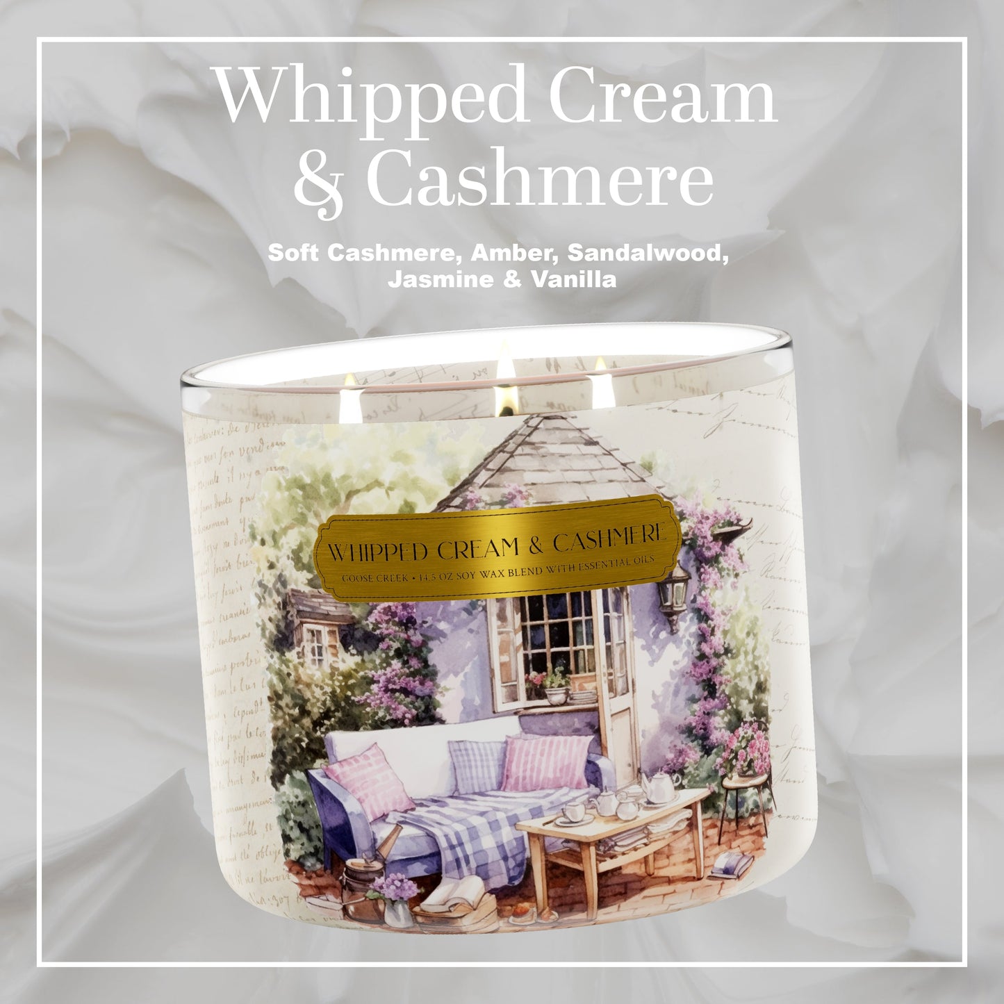 Whipped Cream & Cashmere Large 3-Wick Candle
