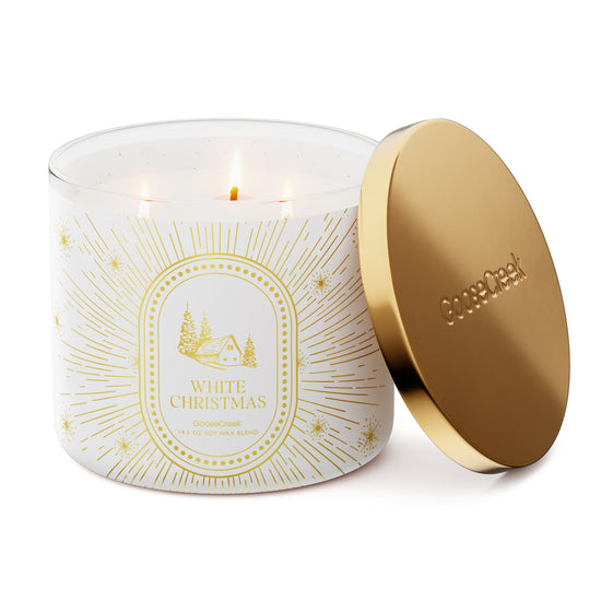 White Christmas 3-Wick Candle