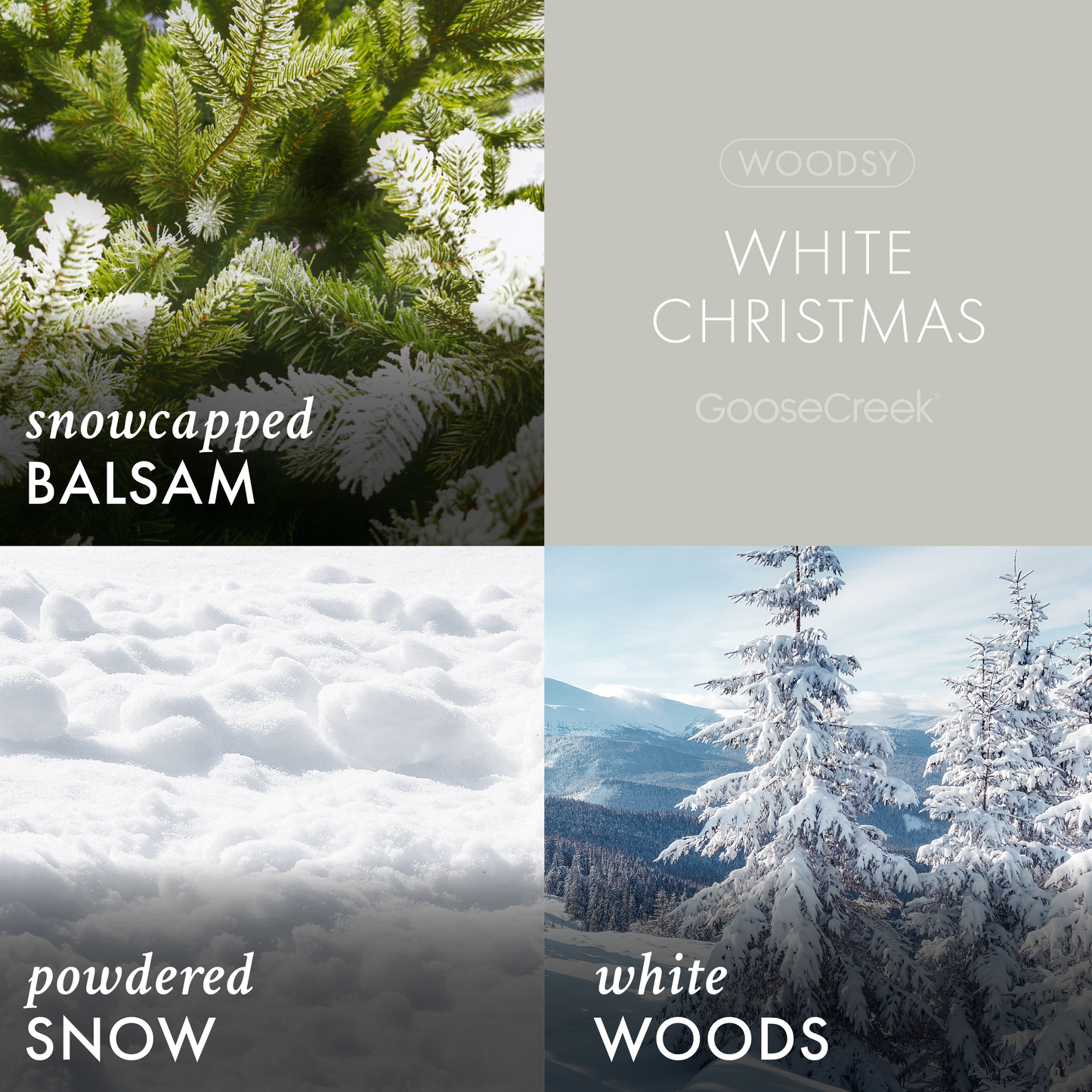 White Christmas 3-Wick Candle