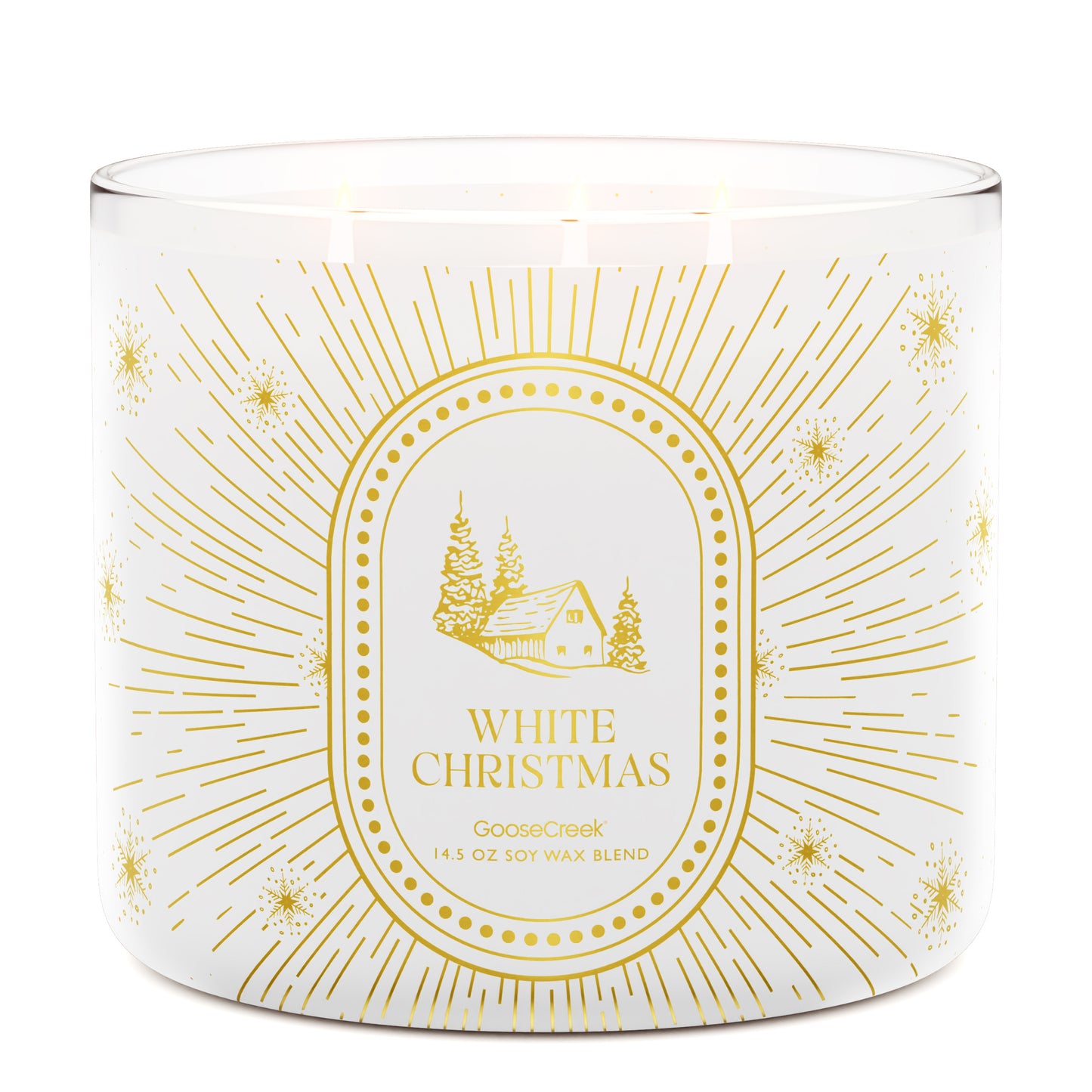 White Christmas 3-Wick Candle