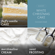 Load image into Gallery viewer, White Christmas Cake 7oz Single Wick Candle
