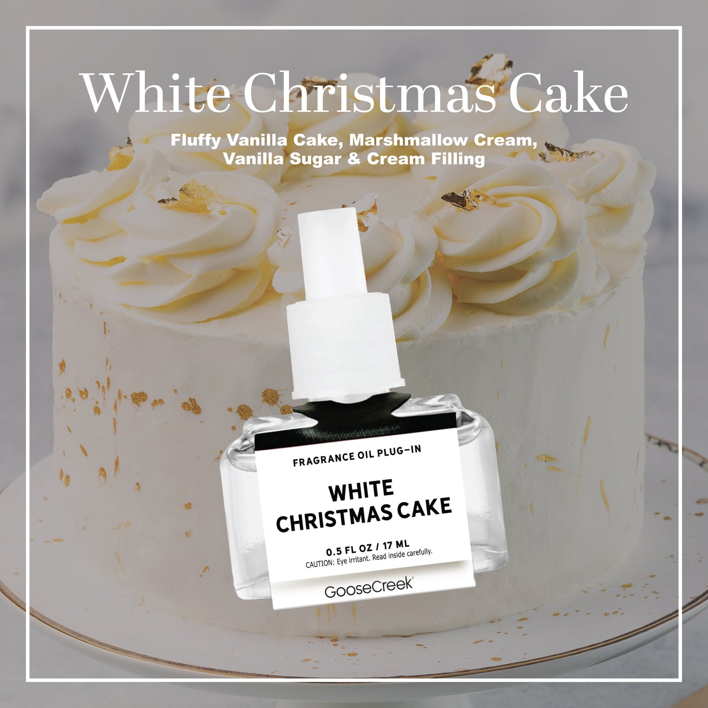 White Christmas Cake Plug-in Refill