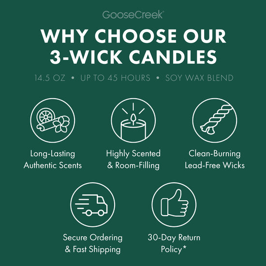 White Pine Lake Large 3-Wick Candle