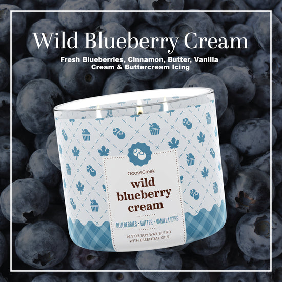 Wild Blueberry Cream 3-Wick Candle