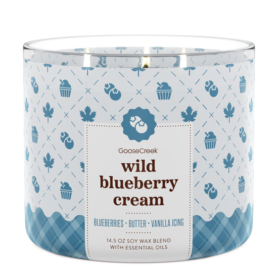 Wild Blueberry Cream 3-Wick Candle