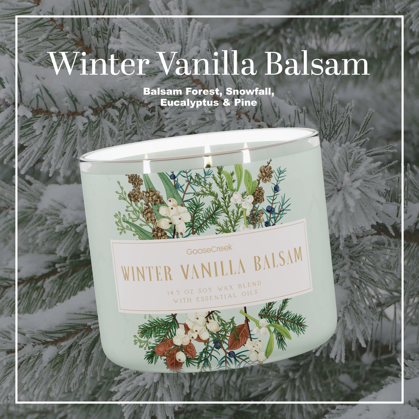 Winter Vanilla Balsam Large 3-Wick Candle