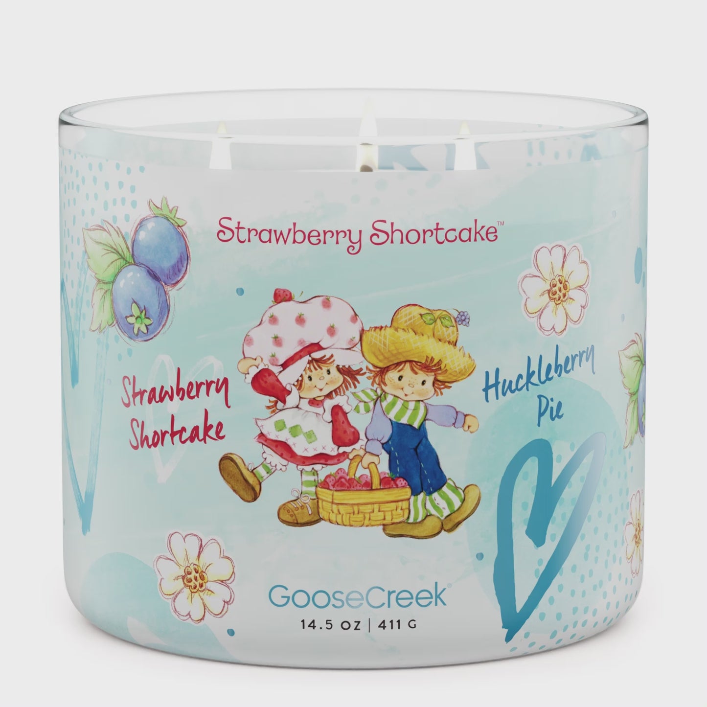 Load and play video in Gallery viewer, Huckleberry Pie Strawberry Shortcake 3-Wick Candle
