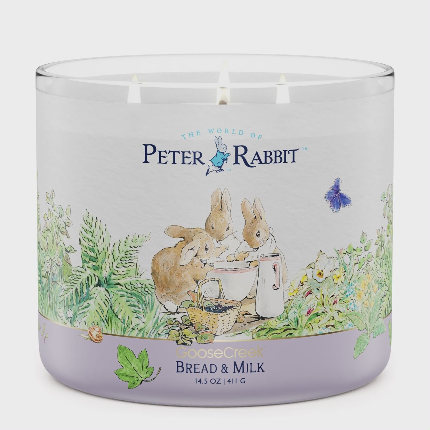 Load and play video in Gallery viewer, Peter Rabbit - Bread &amp;amp; Milk Large 3-Wick Candle
