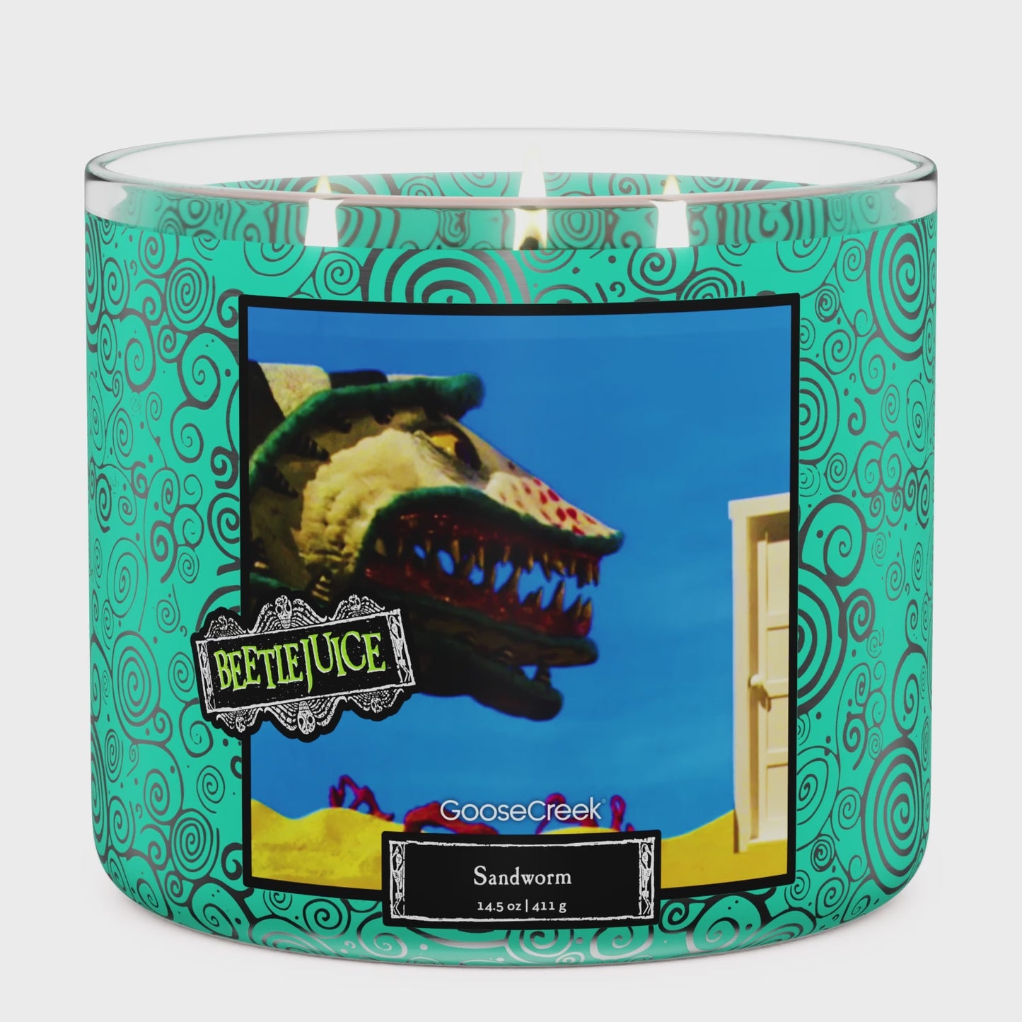 Load and play video in Gallery viewer, Beetlejuice- Sandworm 3-Wick Candle
