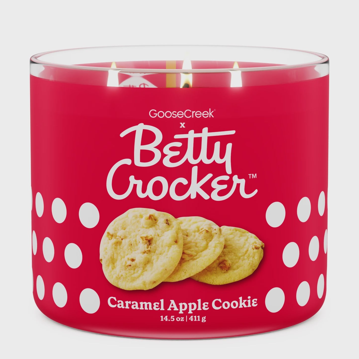 Load and play video in Gallery viewer, Caramel Apple Cookie Betty Crocker 3-Wick Candle
