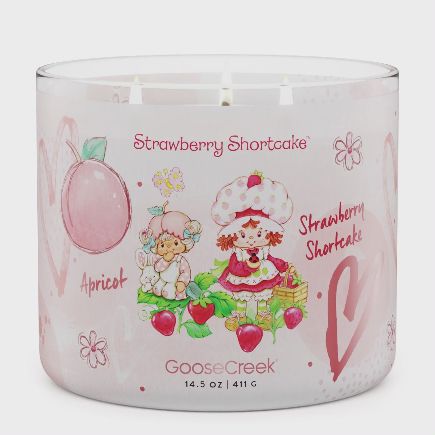 Load and play video in Gallery viewer, Apricot Strawberry Shortcake 3-Wick Candle

