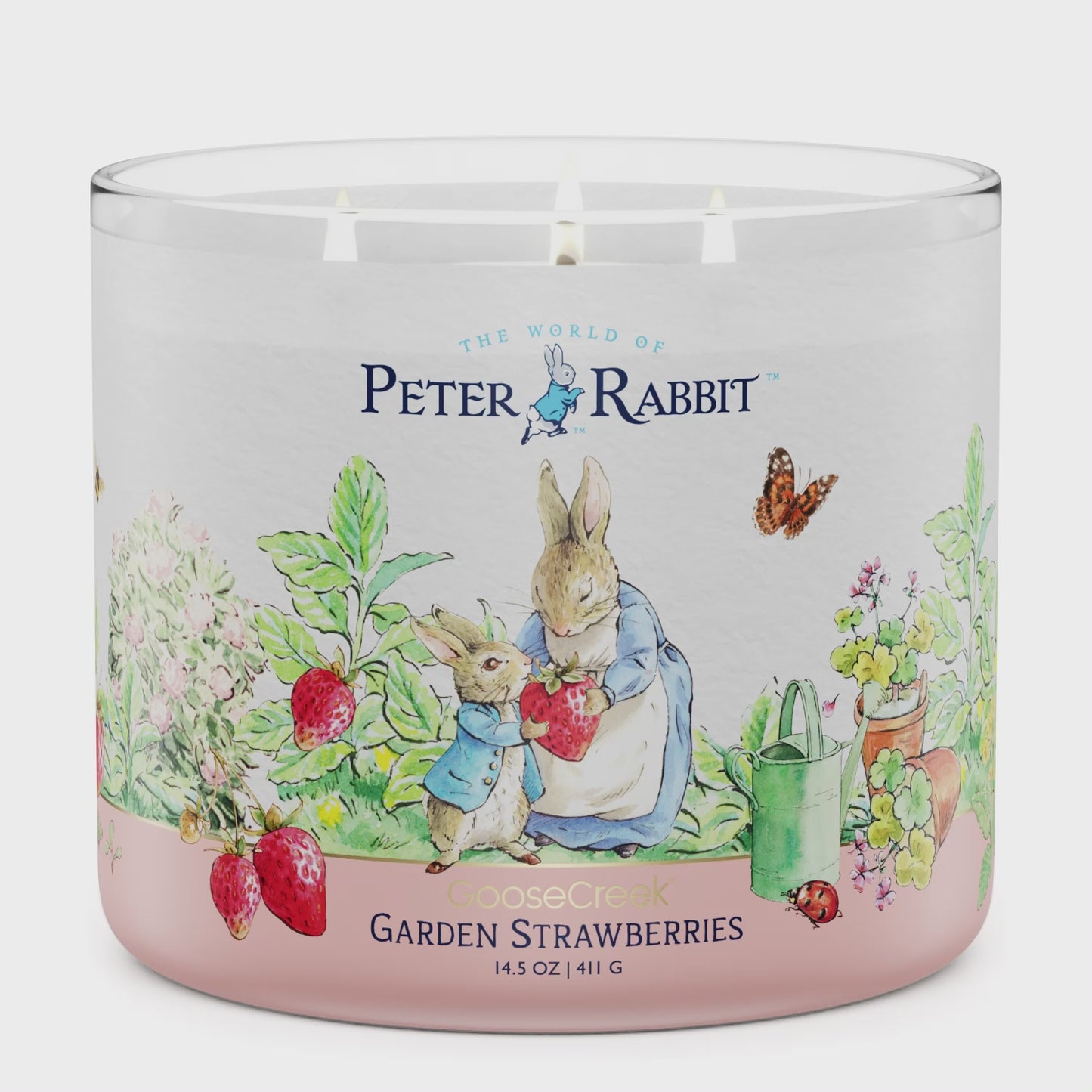 Load and play video in Gallery viewer, Peter Rabbit - Garden Strawberries Large 3-Wick Candle
