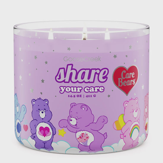Load and play video in Gallery viewer, Care Bears: Share Large 3-Wick Candle
